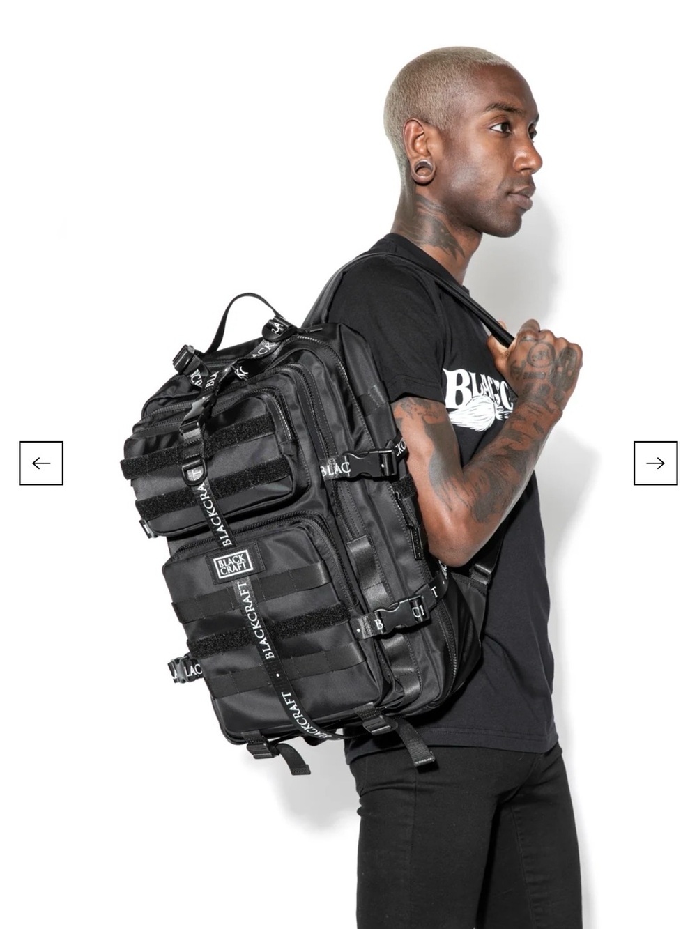 NEW! 🆕 DEADSTOCK Blackcraft Cult Tactical Black Backpack UNISEX - Heavy-Duty